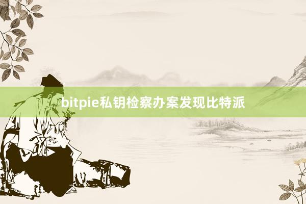 bitpie私钥检察办案发现比特派