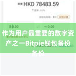 作为用户最重要的数字资产之一Bitpie钱包备份