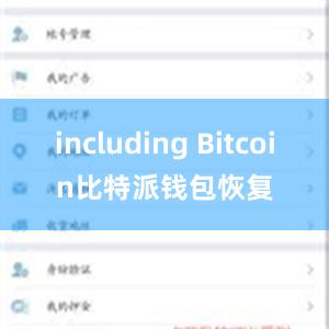 including Bitcoin比特派钱包恢复